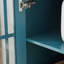 Meuble télé 62 po, armoire de rangement avec porte vitrée et tablettes réglables