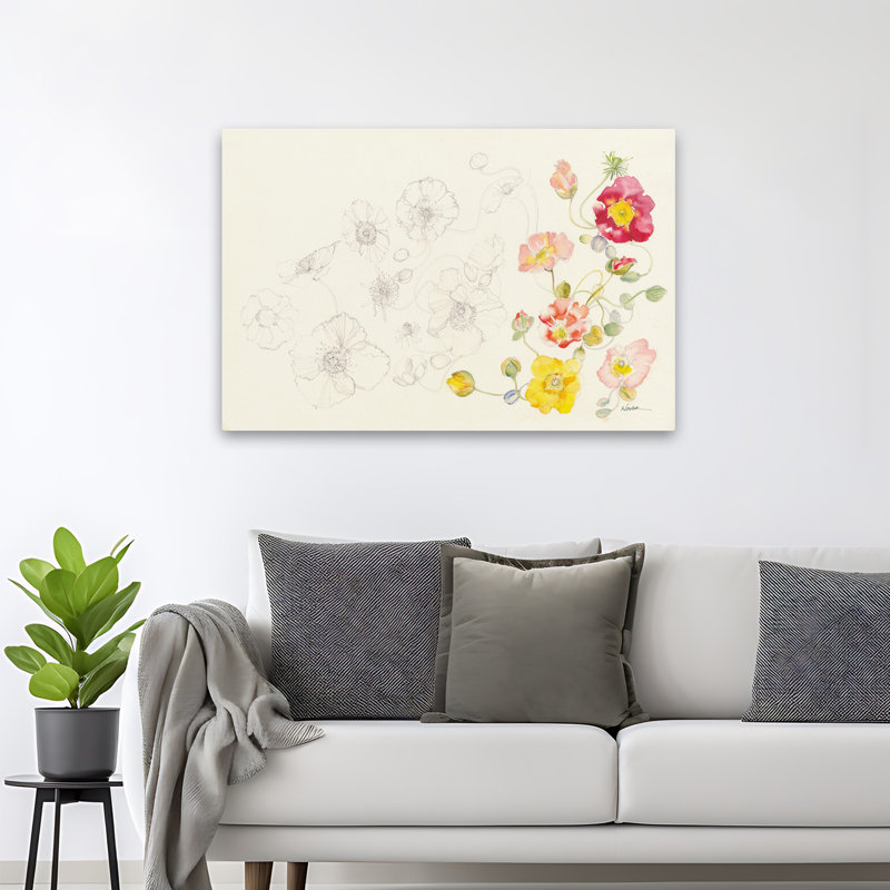 Éléments floraux floral contemporain, H 48 po x l 32 po