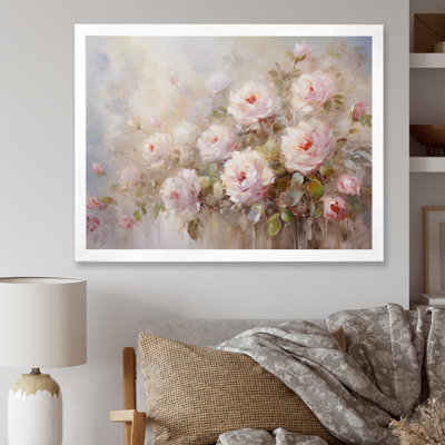 Pink Roses Farmhouse Charm - Roses Canvas Art
