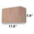Rectangle 4500K LED Flush Mount Sconce-513978396