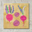  «Veggie Time 4» par Farida Zaman, art mural en verre acrylique, 12 po x 12 po