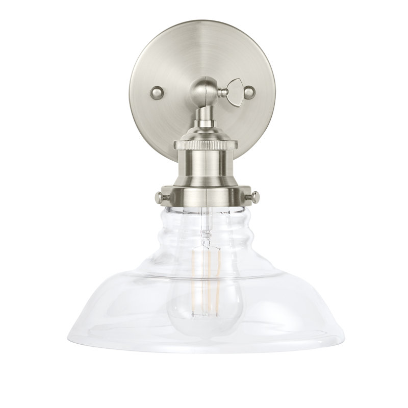 Weilers Armed Sconce, Brushed Nickel
