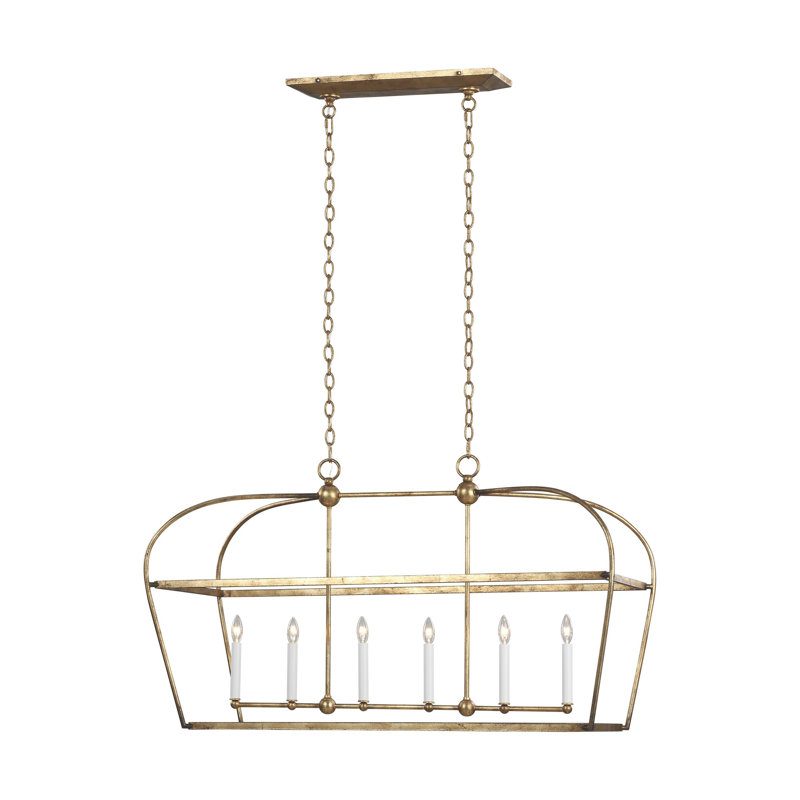 Lilo 6 - Light Kitchen Island Pendant, Antique Gild