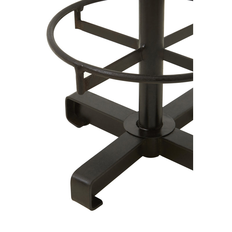 Adlai Counter Stool with Metal Frame, Antique Blue