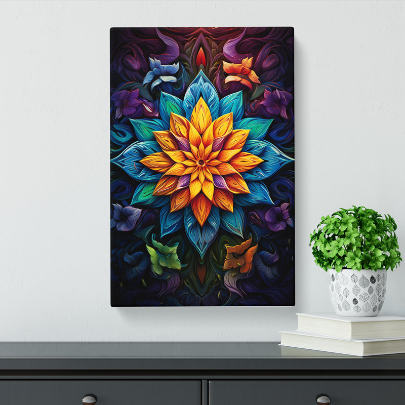 Mandala Conceptual No.3 - Wrapped Canvas, 50cm H x 35cm W x 3cm D