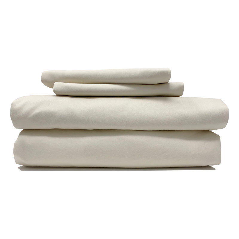 Cool Rayon From Bamboo Split King Sheet Set Stone, Coconut Milk