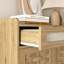 Armoire à café, buffet avec tiroir et tablette réglable, armoire de rangement avec porte de grange