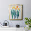 Tulipes dans une rangée II, toile encadrée de qualité supérieure - prête à être accrochée-1924022039-1924022036