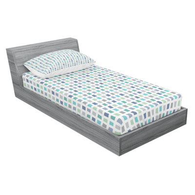 Minimalist Microfiber Patterned Fitted Sheet