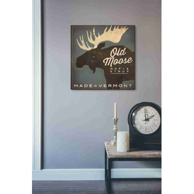 «Old Moose Maple Syrup Made in Vermont» par Ryan Fowler - impression sur toile tendue