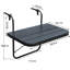 Table de balcon pliante Hendley