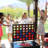 GoSports 3 Foot Width Giant Dark Wood Stain 4 in a Row Backyard Game With Connect Coins, Portable Case and Rules
