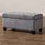 106cm Wide Velvet Tufted Rectangle Solid Colour Standard Ottoman with Storage-302678433