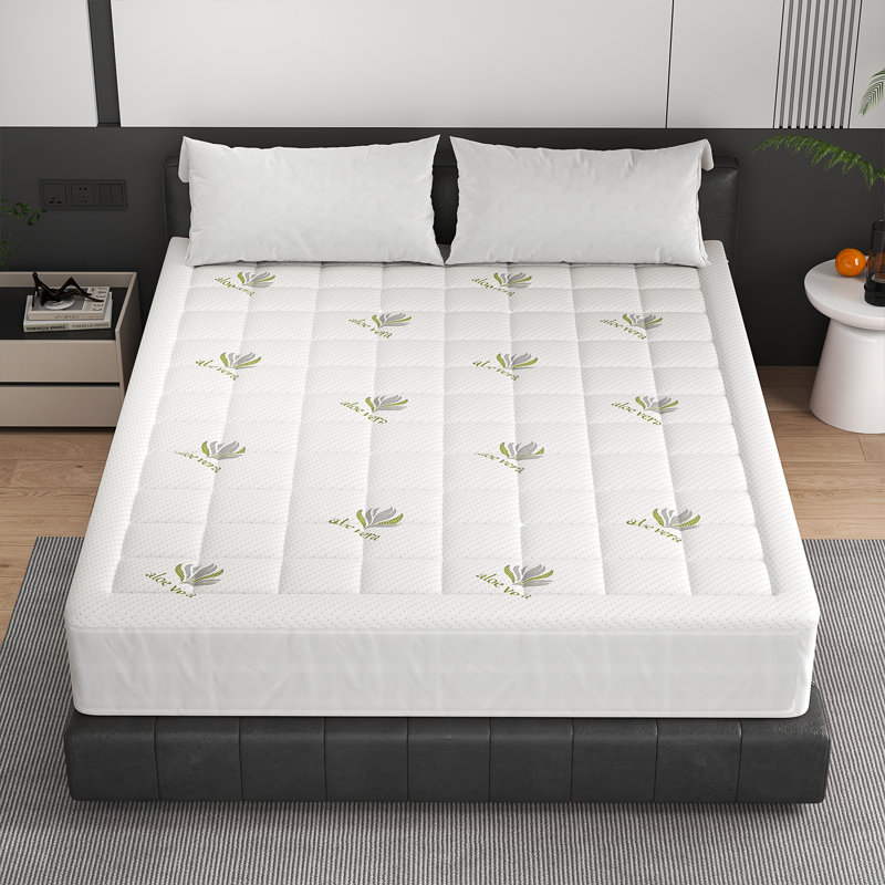 3cm Thin Mattress Topper with Deep Fitted Skirt, Kingsize (5')