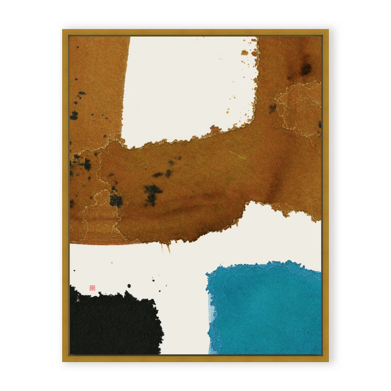 Abstract Off Track, Black, 48" H x 36" W x 1.125" D, Framed Print
