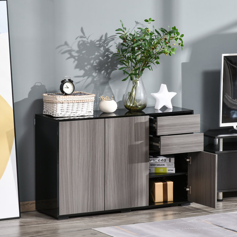 Abdul-Qaadir Sideboard, Grey/Black