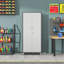 Armoire de rangement de garage en mÃ©tal de 71 po avec roulettes - Armoire de rangement robuste pour outils, idÃ©ale pour la maison, le bureau, l'Ã©cole et l'organisation du garage, noir/gris