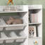 AIYAPLAY Kids Bookshelf and Toy Storage Organiser Unit with Bins White