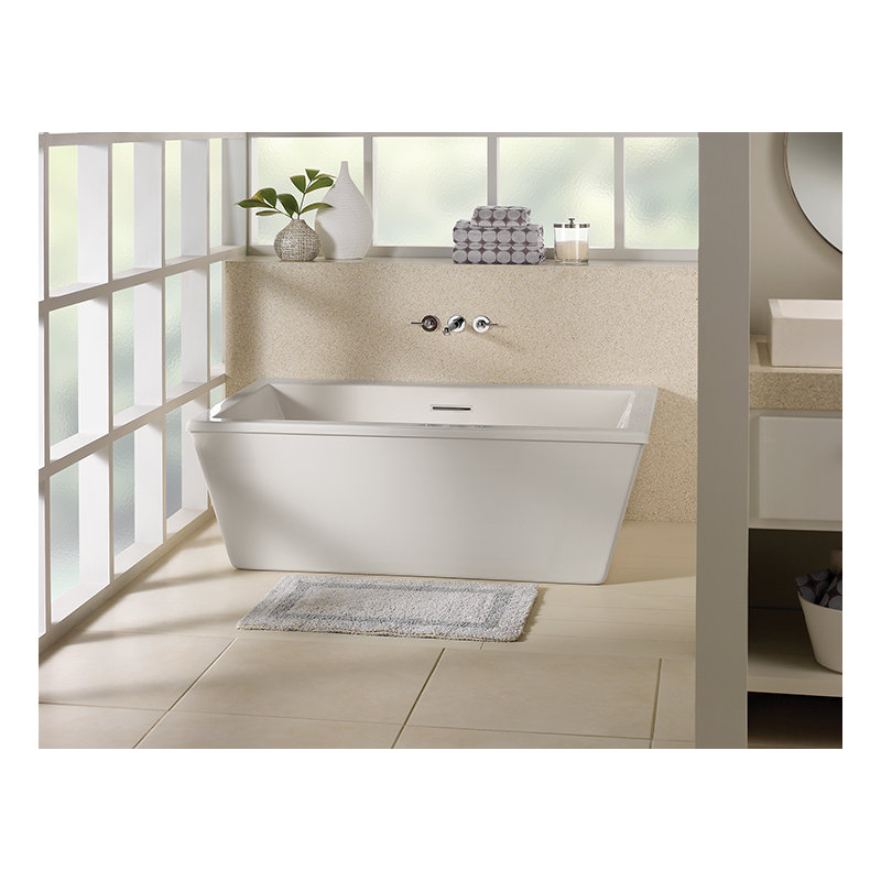 Kahlo 3 Freestanding Soaker Tub, White