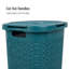  Panier à linge mince 60 L, panier à linge, couvercle, plastique-111360883-111360885