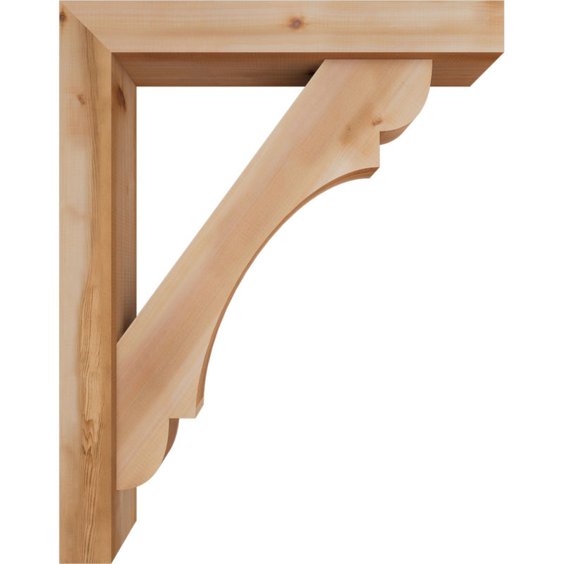 Support de bloc olympique avec entretoise décalée, 38 x 30, Cèdre rouge occidental de l 5 1/2 po (lisse)