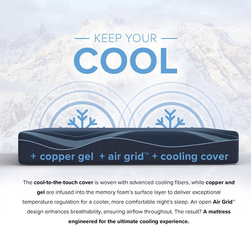 12" ActiveAlign Reactive Copper Zoned Medium, California King