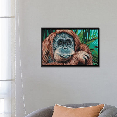 « jungle singe i », impression sur toile