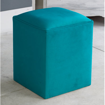 Henton 40 cm W Velvet Square Ottoman