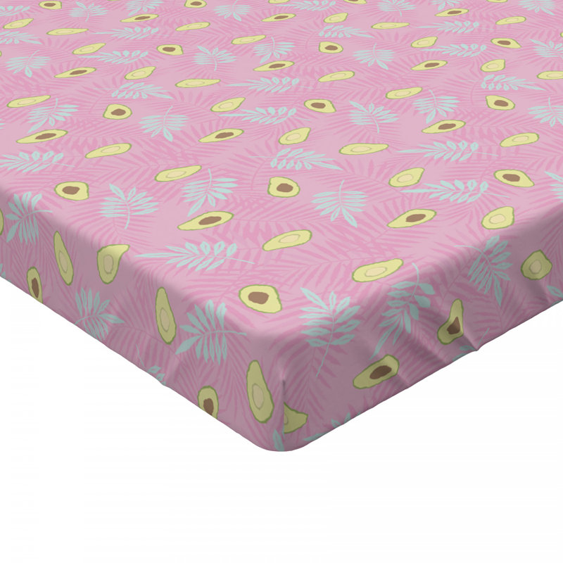 Microfiber Floral Fitted Sheet, Twin XL Fitted Sheet
