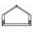 Metal House Bed with Roof, Ideal for Children's Play, Study, and Sleep, Offering a Safe and Comfortable Space for Growing Kids.-1215295268-1215295269