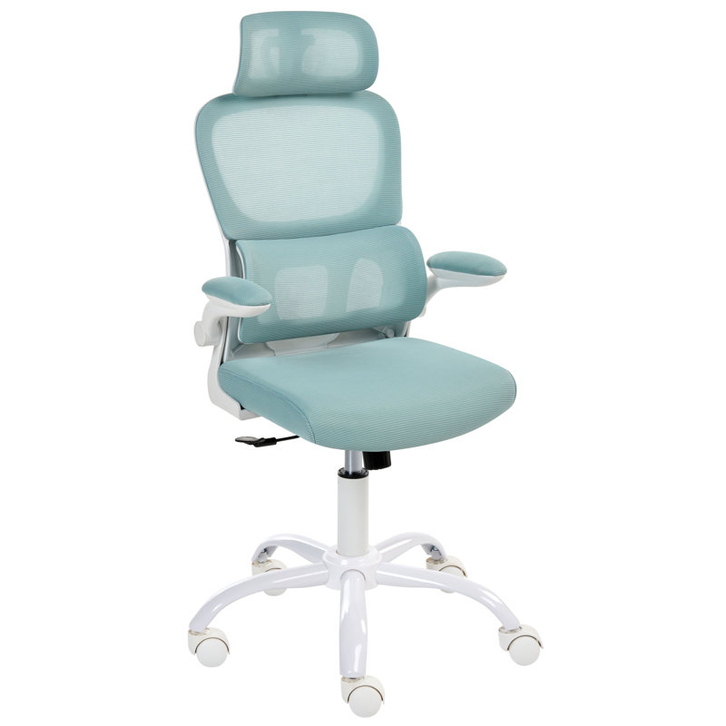 Office Chair with Headrest, Blue