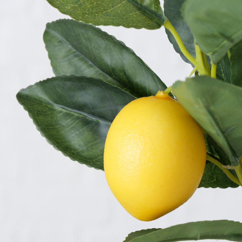 Citronnier artificiel en pot 25 po