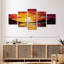 Acrylique abstrait coucher de soleil-1684811492