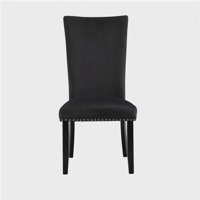 Ensemble de table et de salle à manger noir JHOANNA (ensemble de 2 pièces)