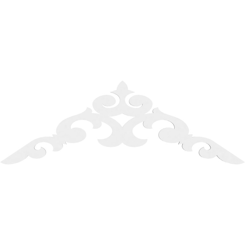 Kendall Architectural Grade PVC Gable, 24" H x 72" W x 1" D, 8/12