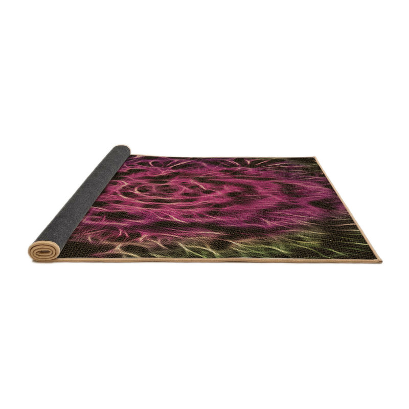 Wool Abstract Indoor Rug, Square 6'
