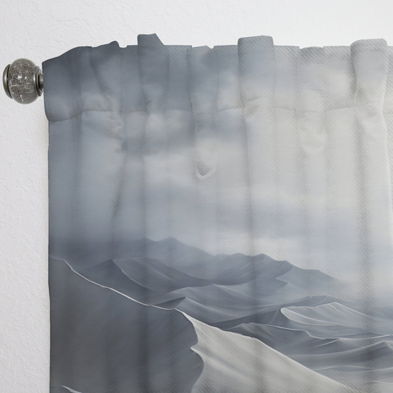 Vespi Desert Sandstorm Symphony Impasto - Rideau du désert - Velours obscurcissant - 1 panneau, L 52 po x L 90 po