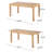 Outdoor Expandable Acacia Wood Dining Table-1791788473