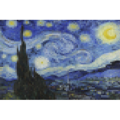 Lattarulo " Pixelated Starry Night " by Vincent Van Gogh