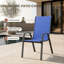 Chaises de patio empilables, tissu Textilène durable avec accoudoirs, cadre en métal robuste, chaises de salle à manger d'extérieur ergonomiques à séchage rapide pour la cour arrière et le bord de la piscine (bleu marine, 4 pièces)-109080136-126637970