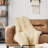 Donna Sharp Chunky Knit Cream Woven Throw-1655817184