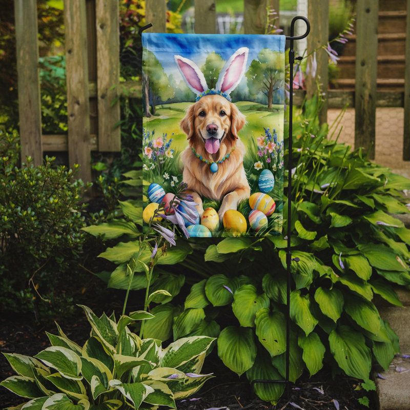 Easter Egg Hunt Double Sided 15.5'' H x 11.25'' W Polyester Easter Garden Flag