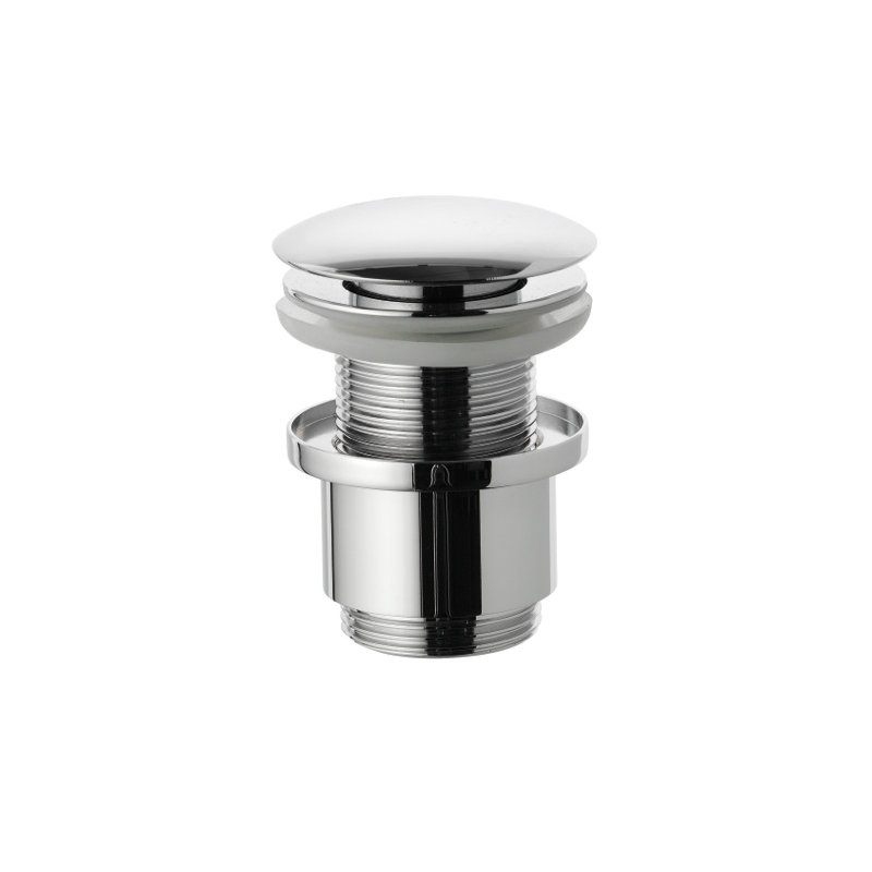 Drain escamotable pour lavabo de salle de bain 1,25 po Click Clack, Chrome poli
