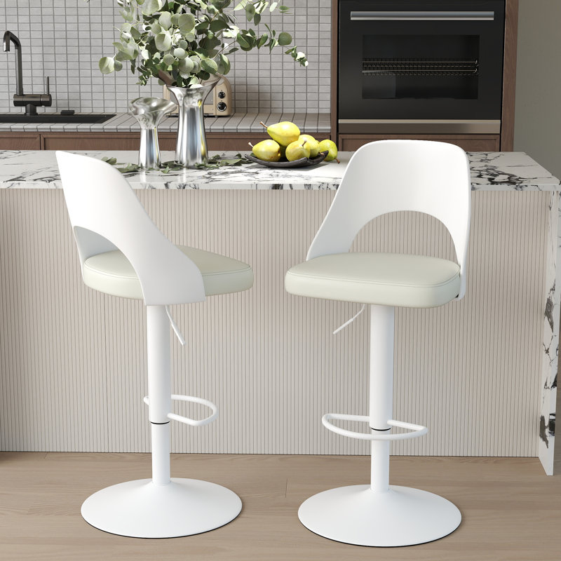 Tabouret Hittel, Blanc