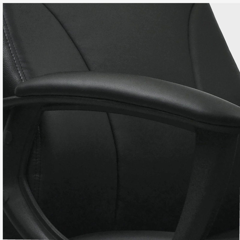 Fauteuil de direction à dossier moyen, noir