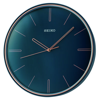 QXA739LLH Wall Clock, Navy blue mat