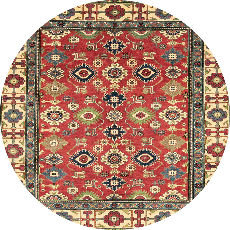 Tapis abstrait moderne 3052, Rond 8 pi