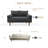 Masterson Loveseat Sofa, 58" Love Seat for Small Spaces,Spring Cushions,Easy Assembly Sofa Couch w/Throw Pillow for Bedroom Living Room-740252145