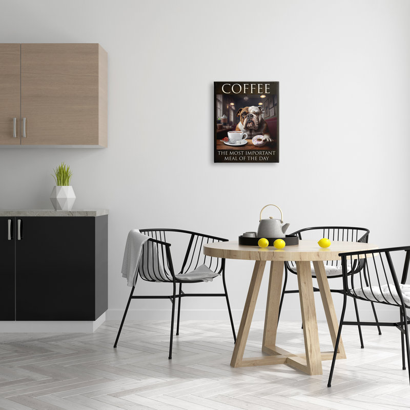«Red Barrel Studio® Coffee important Meal Dog» par Karen Burke, H 20 po x l 16 po x P 1,5 po