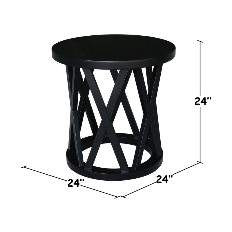 Table de bout Charette, Noir